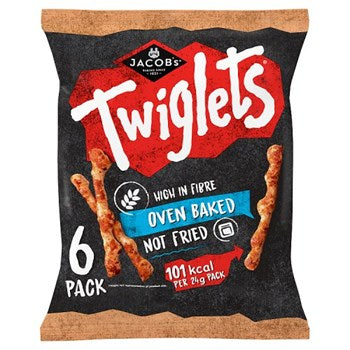 Jacob's Twiglets Baked Snacks 6 x 24g