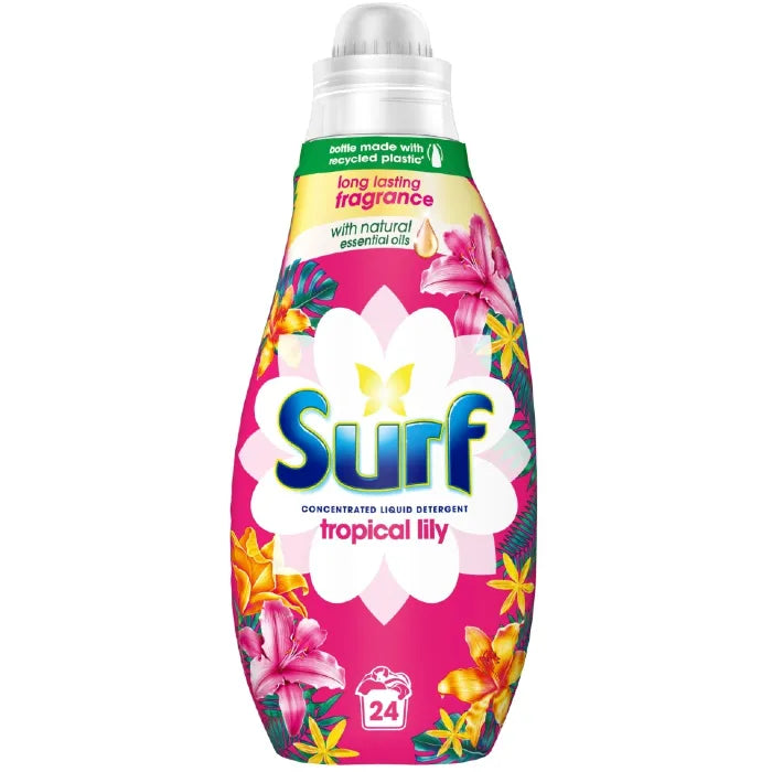 Surf Tropical Lily Liquid Laundry Detergent 24 Washes 648ml