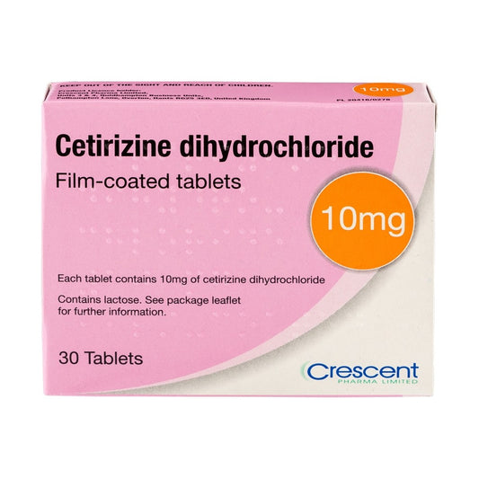 Hayfever & Allergy Cetirizine  Tablets 30 Pack 10mg