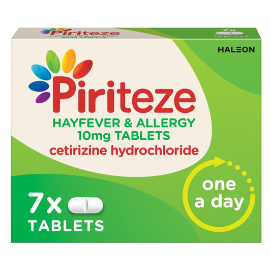 Piriteze Hayfever & Allergy 10mg 7 Tablets