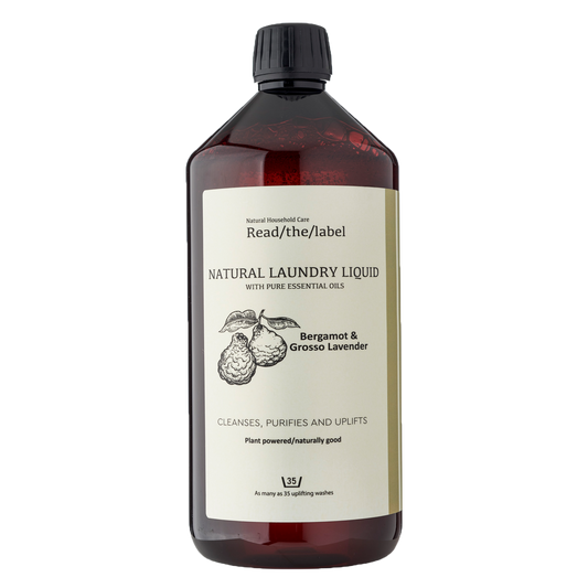 Natural Laundry Liquid-  Bergamot & Grosso Lavender 1000ml