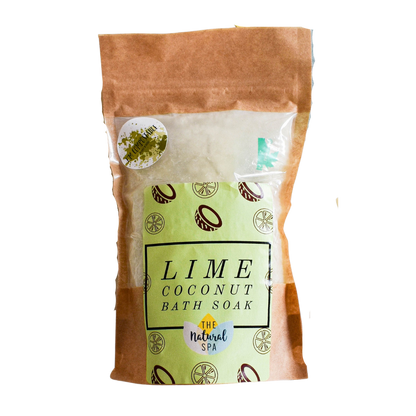 225g Lime and Coconut Bath Soak - Compostable pouch