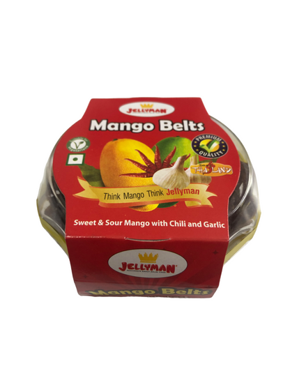 Jellyman Mango Belts, Sweet & Sour Mango With Chilli & Garlic