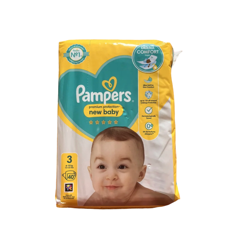 Pampers Size 3 40 Nappies 6-10kg