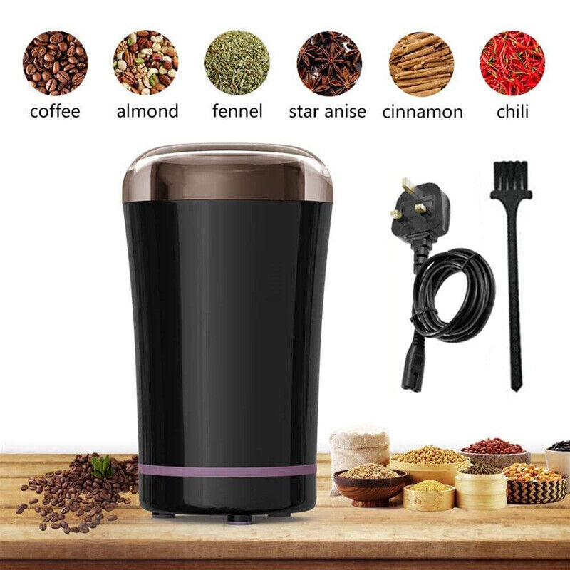 Electric Coffee Grinder Grinding Mill Nut Bean Spice Matte Blade Blender