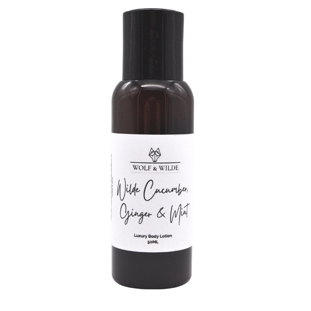 Wilde Cucumber, Ginger & Mint Travel Size Luxury Body Lotion 50ML