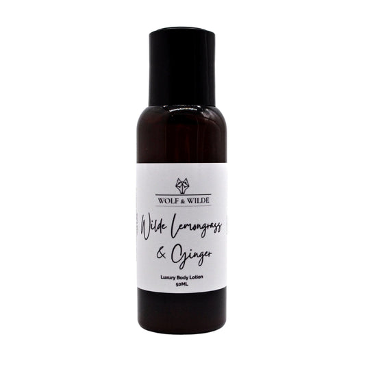 Wilde Lemongrass & Ginger Travel Size Luxury Body Lotion 50ML